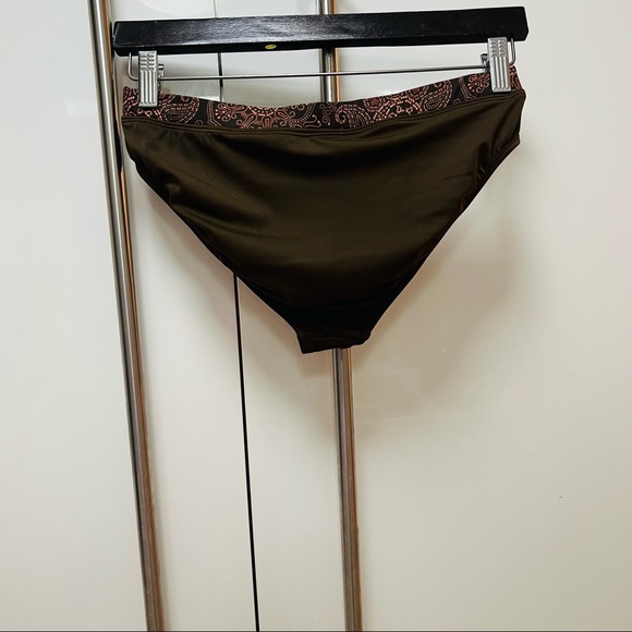 NWOT MELIKA Bikini Bottom Brown Pink Size Small - Picture 4 of 9